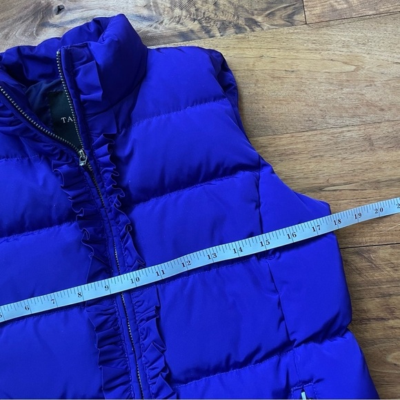 Talbots Down Puffer Vest with Ruffles - Picture 9 of 11